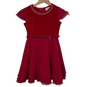 American Girl Doll 2011 Christmas Red Velvet Merry and Bright Dress Size: 7
